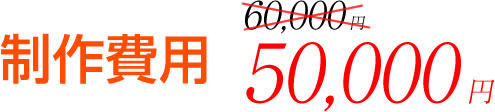 制作費用5万円